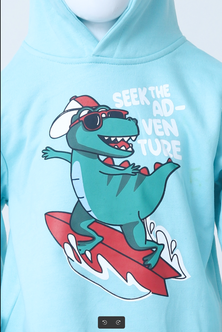 Boys' Dinosaur Surf Adventure Hoodie set