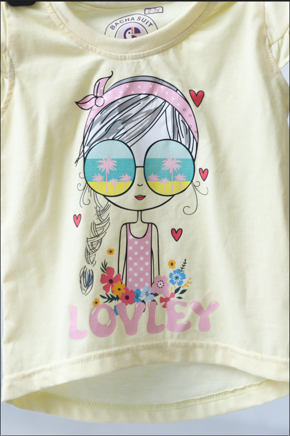 Girls Yellow Floral Dress