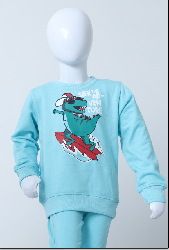 Boys Blue Dinosaur Suit