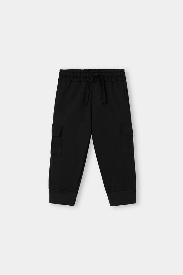 Bachasuit Boys Black Cargo Jogger Pants