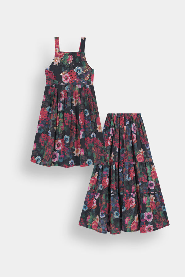 Blue Cloud Tie-Dye Kids Loungewear Set