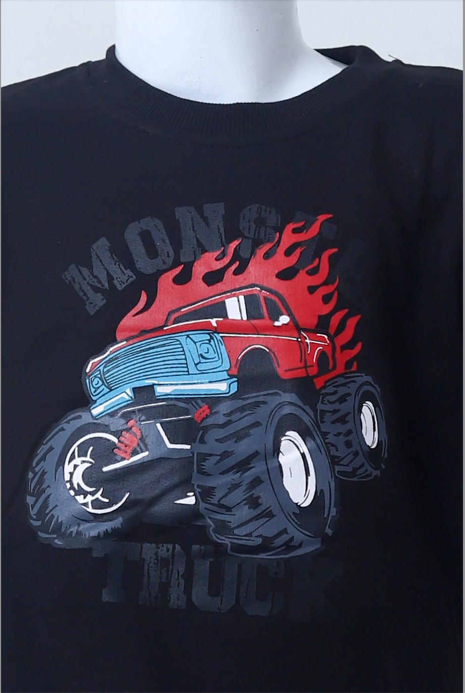 Monster Truck Graphic Sweatshirt set