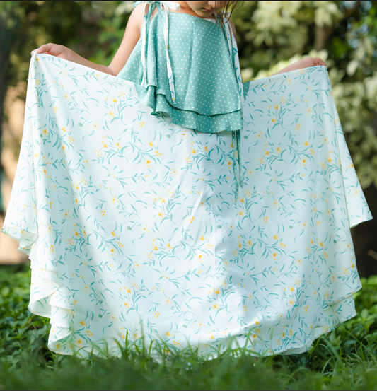 Girls   Mint Blossom Suit