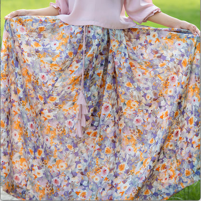 Girls  Handmade Work  Pink Floral Suit