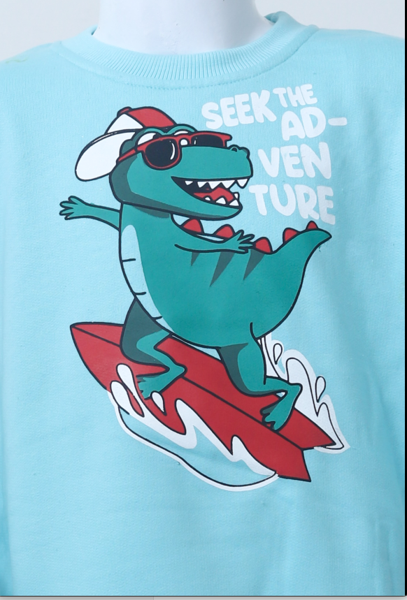 Boys Blue Dinosaur Suit