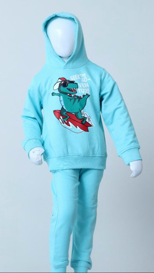 Boys' Dinosaur Surf Adventure Hoodie set