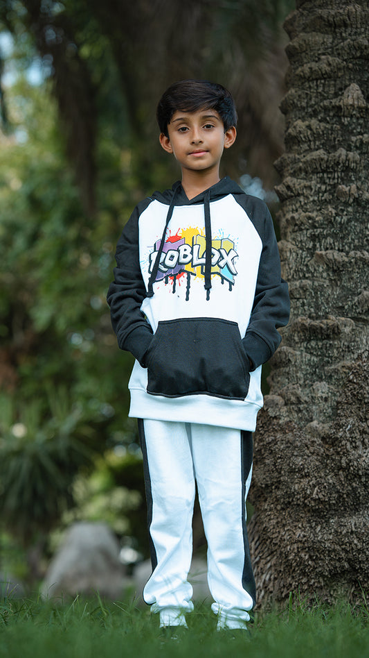 Roblox Graffiti Print Hoodie & Trouser Set