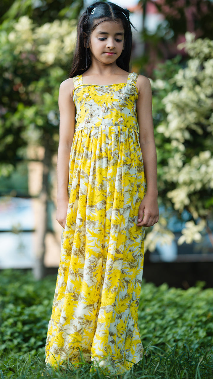 Set of Printed Frock & Trouser | SDGTS03